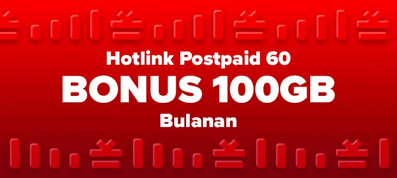 Hotlink Postpaid 60 BONUS 100GB
