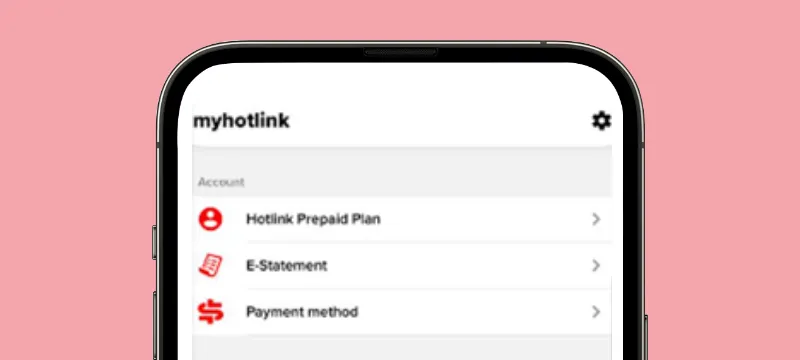 Step 4 - After successful login, go to myHotlink and click on ‘Settings’ on top right of the screen.