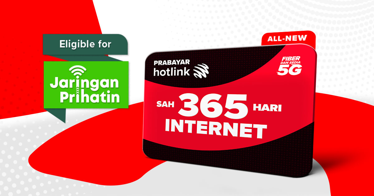 Hotlink Prepaid Internet 365 - Indonesia  Hotlink