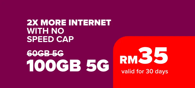 More Internet with No Speed Cap — 100GB 5G